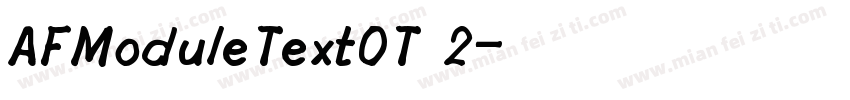 AFModuleTextOT 2字体转换